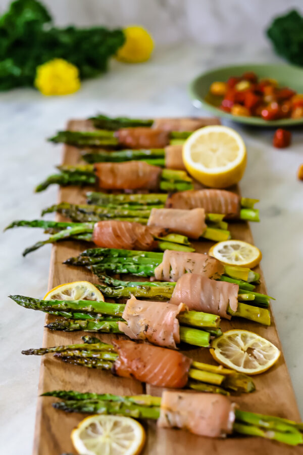 smoked salmon asparagus bundle